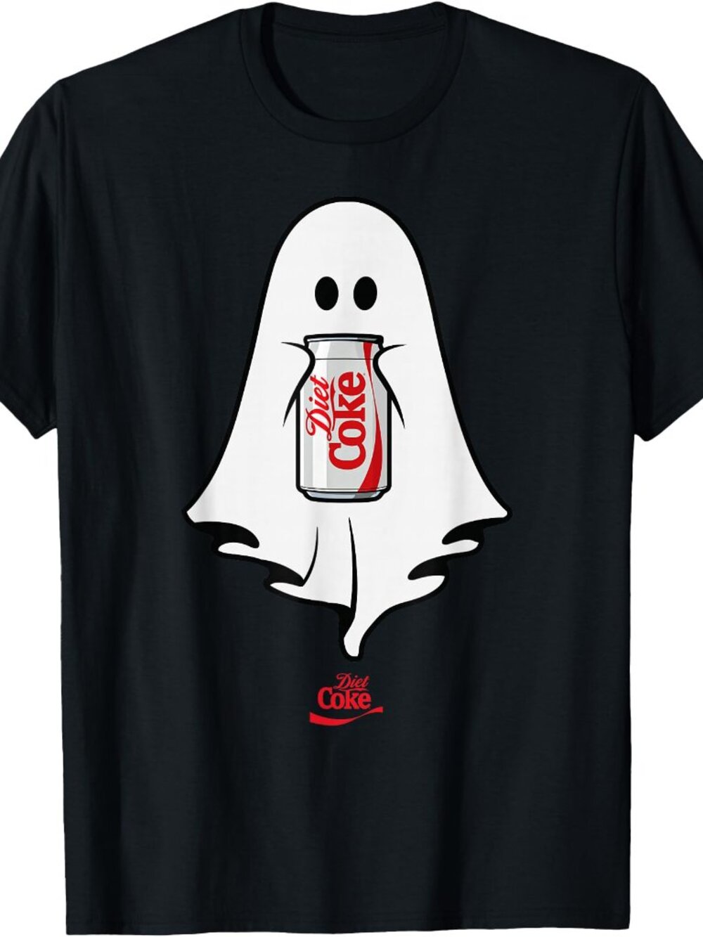 Halloween Diet Coke Ghost Holding Can Of Diet Coke T-Shirt